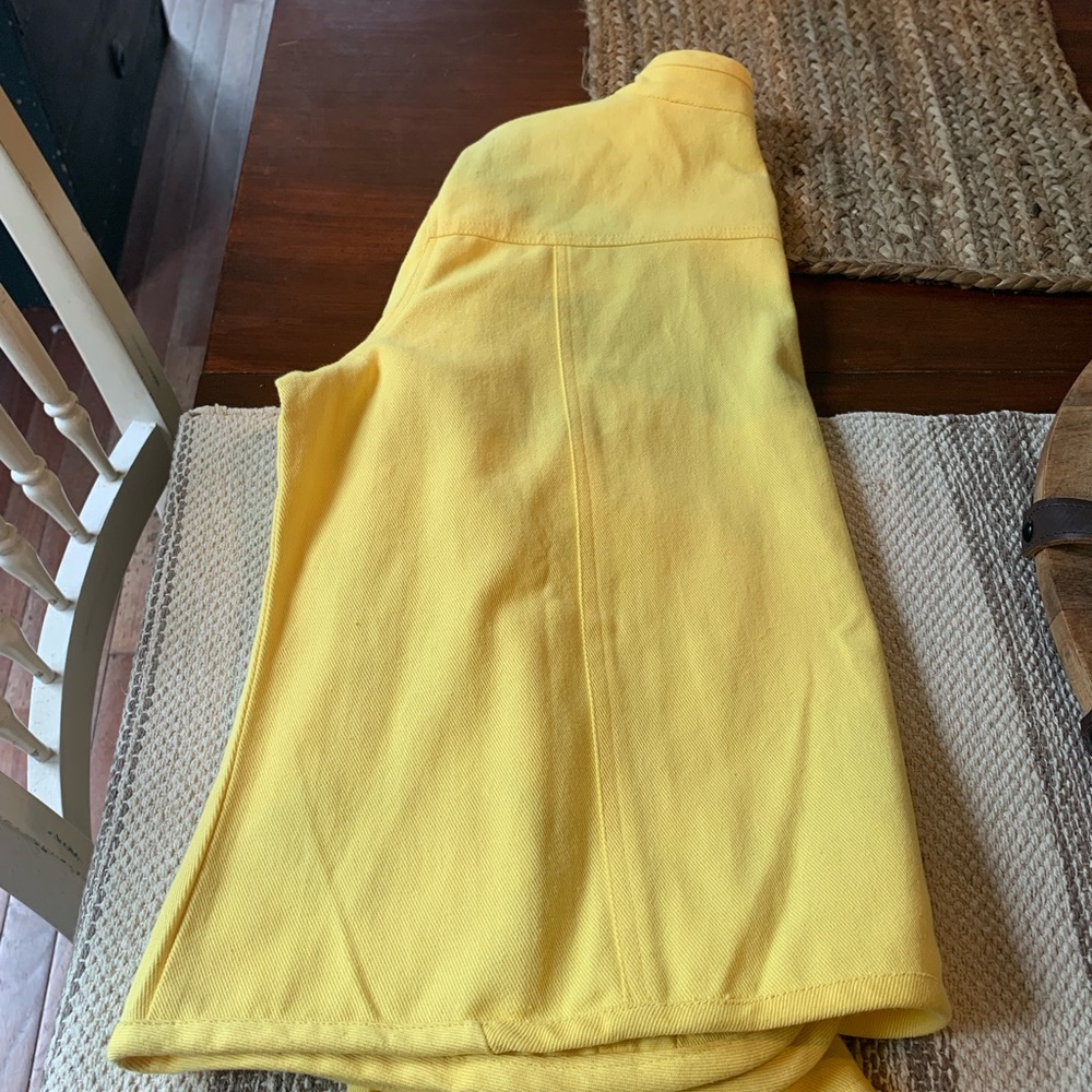 BFA CLASSIC Vintage Bright Yellow Embroidery Jacket Floral Design Size L Petite - Picture 16 of 16